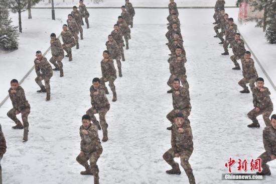 ����ͼ������ս��½��ĳ�ùٱ��������ѩ�н��и�ѵ���������緢 ������ ��