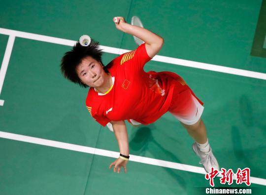 ���˻���ë��Ů����������8��21�վ��У��й�Ů��3��0սʤ̩���ӣ�ͼΪ�α����������ع� ��